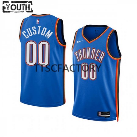 Camiseta Niños Oklahoma City Thunder Personalizadas Nike 2022-23 Icon Edition Azul Swingman